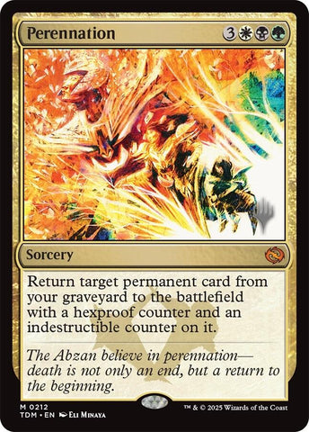 {@R} Perennation [Tarkir: Dragonstorm Promos][TDM 212]