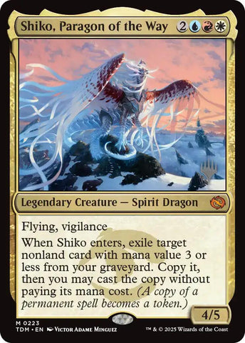 {@R} Shiko, Paragon of the Way [Tarkir: Dragonstorm Promos][TDM 223]