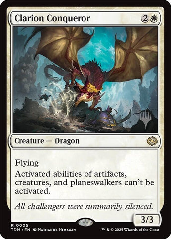 {@R} Clarion Conqueror [Tarkir: Dragonstorm Promos][TDM 005]