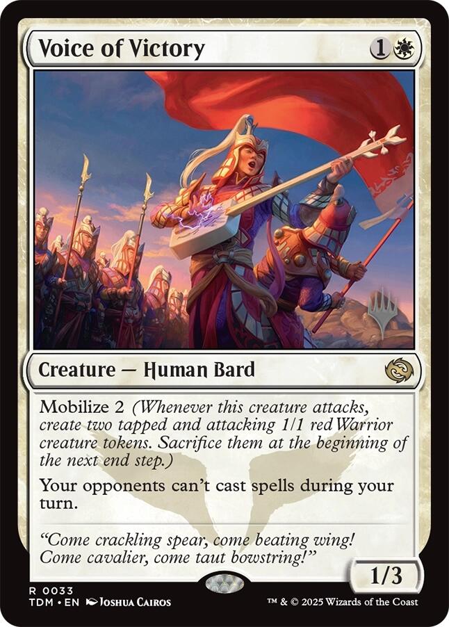 {@R} Voice of Victory [Tarkir: Dragonstorm Promos][TDM 033]