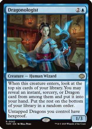 {@R} Dragonologist [Tarkir: Dragonstorm Promos][TDM 042]