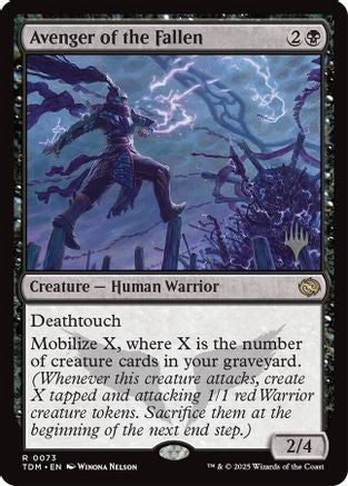 {@R} Avenger of the Fallen [Tarkir: Dragonstorm Promos][TDM 073]