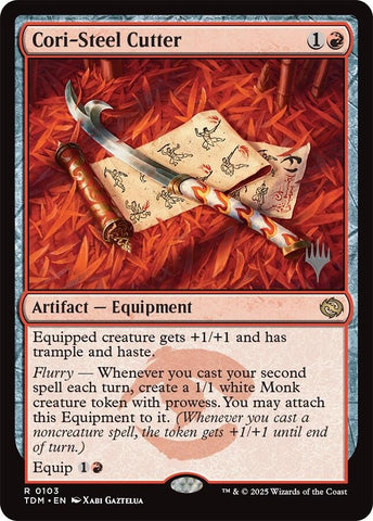 {@R} Cori-Steel Cutter [Tarkir: Dragonstorm Promos][TDM 103]