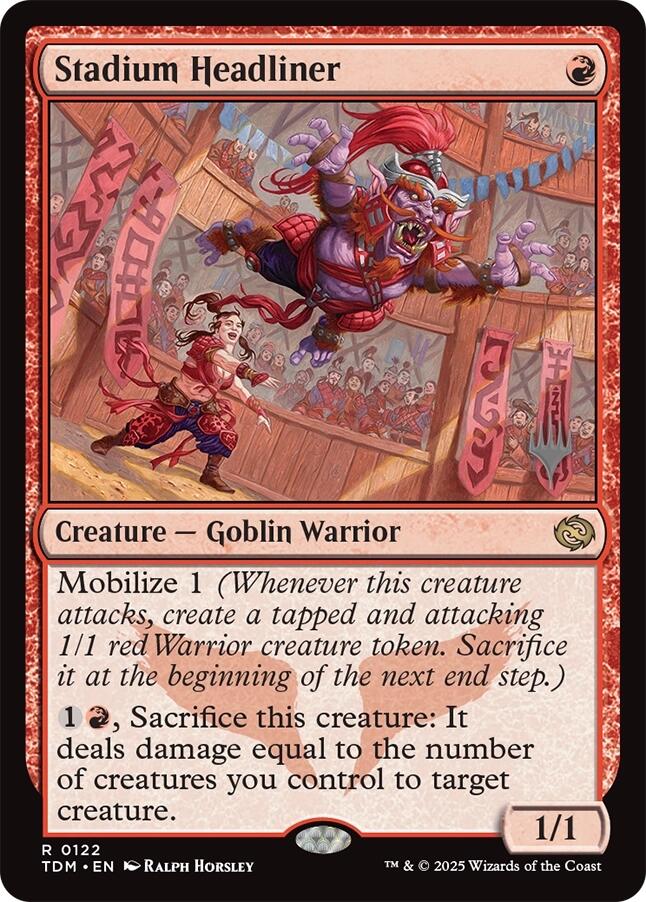 {@R} Stadium Headliner [Tarkir: Dragonstorm Promos][TDM 122]