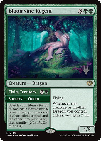 {@R} Bloomvine Regent [Tarkir: Dragonstorm Promos][TDM 136]