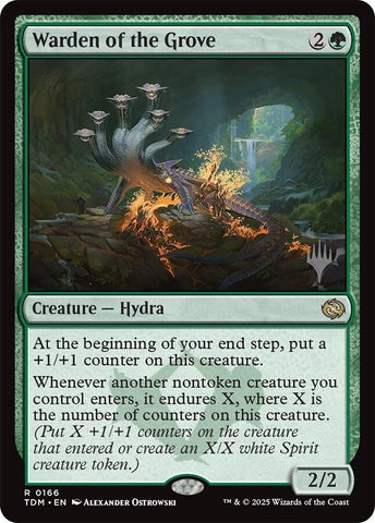 {@R} Warden of the Grove [Tarkir: Dragonstorm Promos][TDM 166]