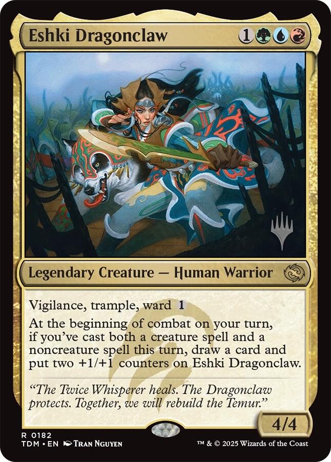 {@R} Eshki Dragonclaw [Tarkir: Dragonstorm Promos][TDM 182]