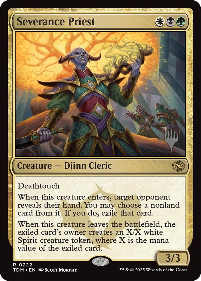 {@R} Severance Priest [Tarkir: Dragonstorm Promos][TDM 222]