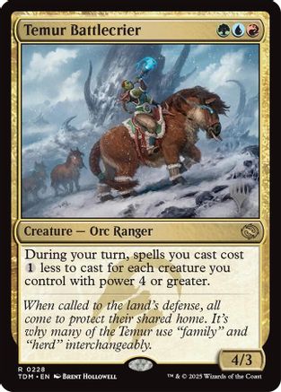 {@R} Temur Battlecrier [Tarkir: Dragonstorm Promos][TDM 228]