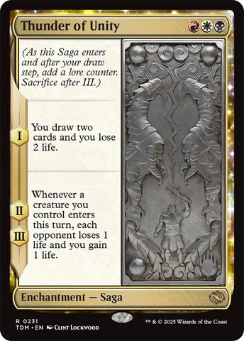 {@R} Thunder of Unity [Tarkir: Dragonstorm Promos][TDM 231]