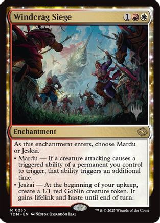 {@R} Windcrag Siege [Tarkir: Dragonstorm Promos][TDM 235]