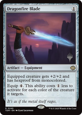 {@R} Dragonfire Blade [Tarkir: Dragonstorm Promos][TDM 240]