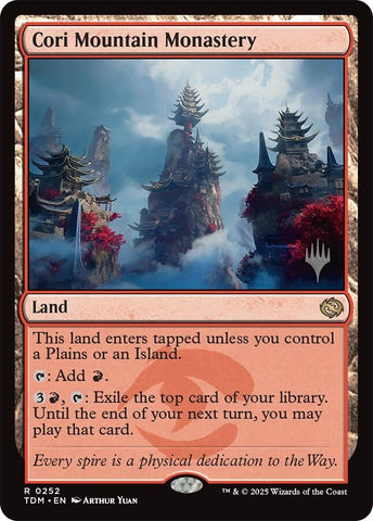 {@R} Cori Mountain Monastery [Tarkir: Dragonstorm Promos][TDM 252]