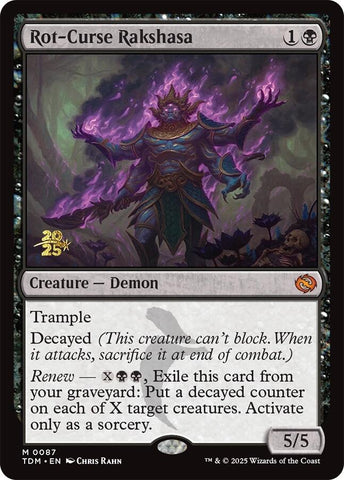 {@R} Rot-Curse Rakshasa [Tarkir: Dragonstorm Prerelease Cards][TDM 087]