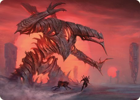 {A} Red Sun's Zenith Art Card [Phyrexia: All Will Be One Art Series][AONE 033]