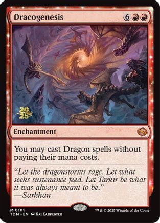 {@R} Dracogenesis [Tarkir: Dragonstorm Prerelease Cards][TDM 105]