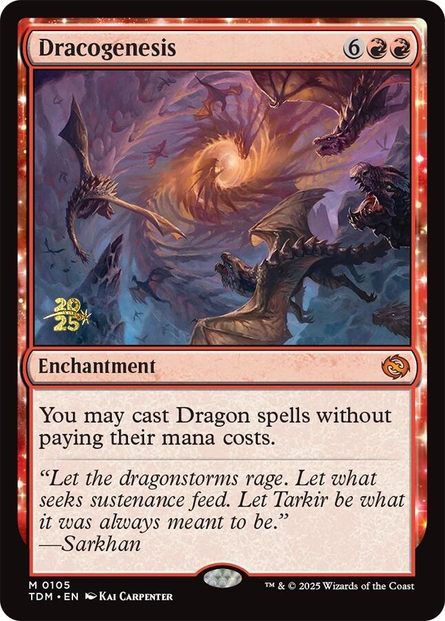 {@R} Dracogenesis [Tarkir: Dragonstorm Prerelease Cards][TDM 105]