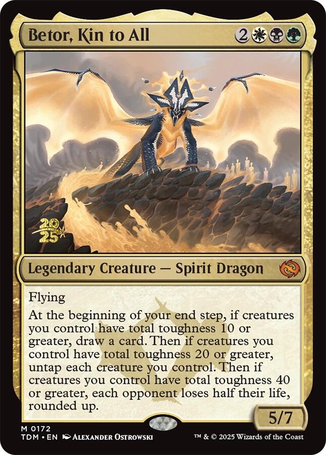 {@R} Betor, Kin to All [Tarkir: Dragonstorm Prerelease Cards][TDM 172]