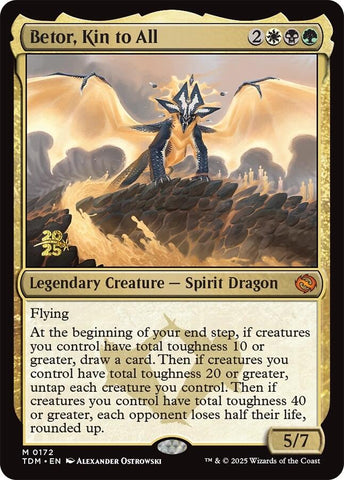 {@R} Betor, Kin to All [Tarkir: Dragonstorm Prerelease Cards][TDM 172]