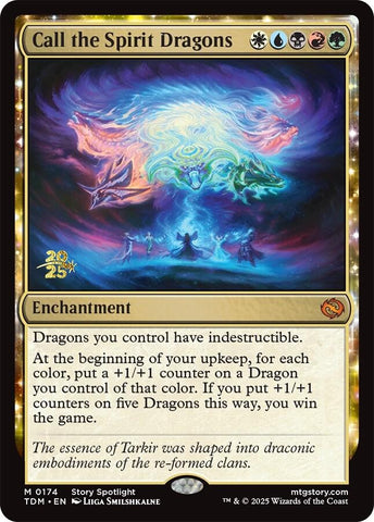 {@R} Call the Spirit Dragons [Tarkir: Dragonstorm Prerelease Cards][TDM 174]