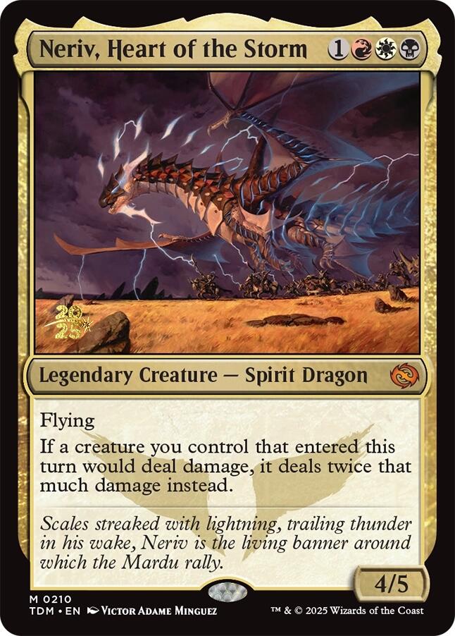 {@R} Neriv, Heart of the Storm [Tarkir: Dragonstorm Prerelease Cards][TDM 210]