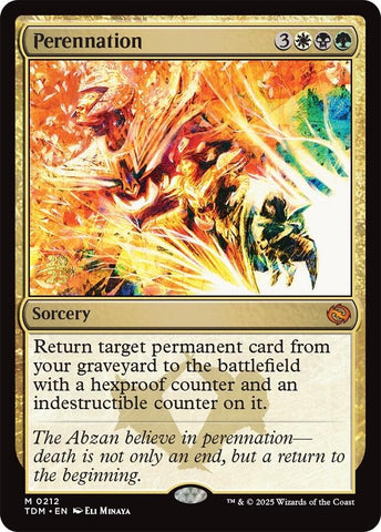 {@R} Perennation [Tarkir: Dragonstorm Prerelease Cards][TDM 212]