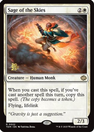 {@R} Sage of the Skies [Tarkir: Dragonstorm Prerelease Cards][TDM 022]