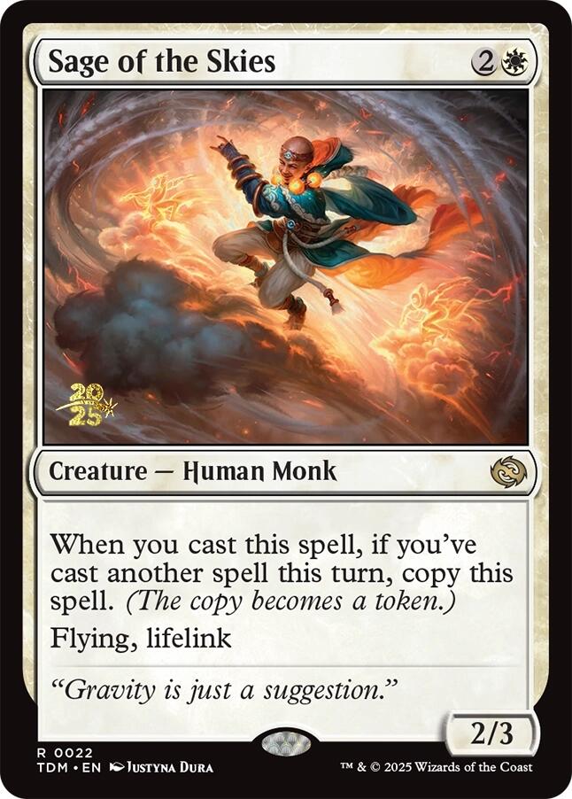 {@R} Sage of the Skies [Tarkir: Dragonstorm Prerelease Cards][TDM 022]