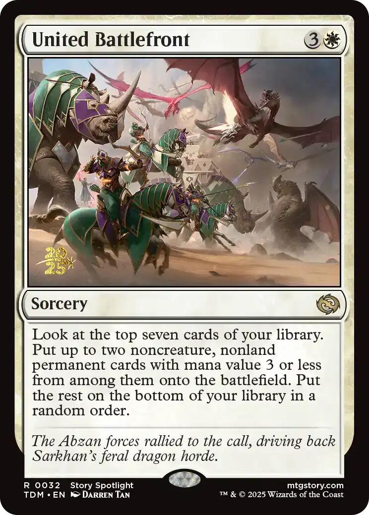 {@R} United Battlefront [Tarkir: Dragonstorm Prerelease Cards][TDM 032]