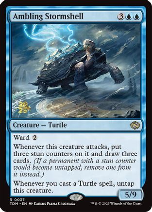 {@R} Ambling Stormshell [Tarkir: Dragonstorm Prerelease Cards][TDM 037]