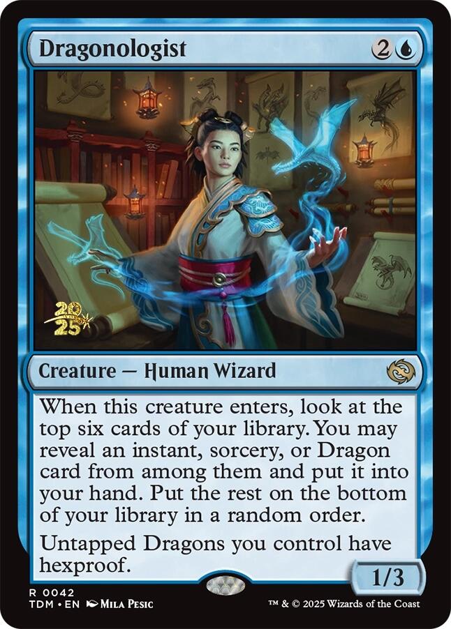 {@R} Dragonologist [Tarkir: Dragonstorm Prerelease Cards][TDM 042]