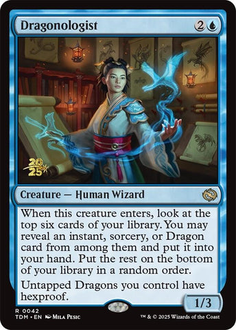 {@R} Dragonologist [Tarkir: Dragonstorm Prerelease Cards][TDM 042]