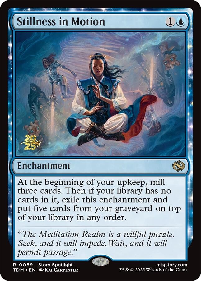 {@R} Stillness in Motion [Tarkir: Dragonstorm Prerelease Cards][TDM 059]