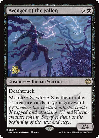 {@R} Avenger of the Fallen [Tarkir: Dragonstorm Prerelease Cards][TDM 073]