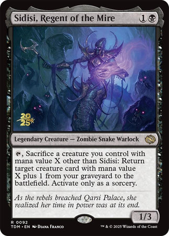 {@R} Sidisi, Regent of the Mire [Tarkir: Dragonstorm Prerelease Cards][TDM 092]