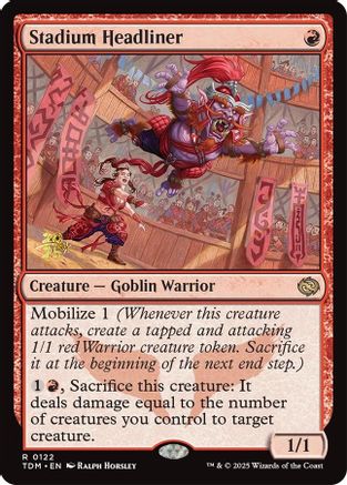 {@R} Stadium Headliner [Tarkir: Dragonstorm Prerelease Cards][TDM 122]