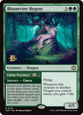 {@R} Bloomvine Regent [Tarkir: Dragonstorm Prerelease Cards][TDM 136]