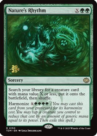 {@R} Nature's Rhythm [Tarkir: Dragonstorm Prerelease Cards][TDM 150]