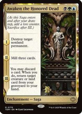 {@R} Awaken the Honored Dead [Tarkir: Dragonstorm Prerelease Cards][TDM 170]