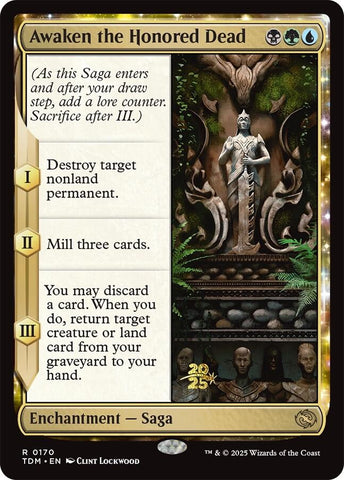 {@R} Awaken the Honored Dead [Tarkir: Dragonstorm Prerelease Cards][TDM 170]