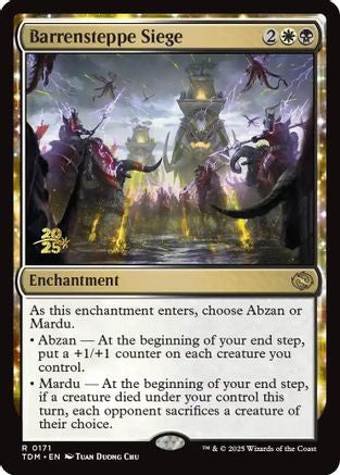 {@R} Barrensteppe Siege [Tarkir: Dragonstorm Prerelease Cards][TDM 171]