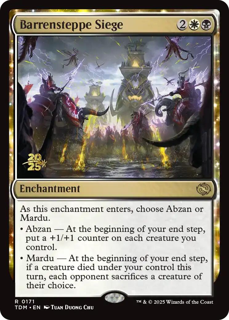 {@R} Barrensteppe Siege [Tarkir: Dragonstorm Prerelease Cards][TDM 171]