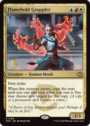 {@R} Flamehold Grappler [Tarkir: Dragonstorm Prerelease Cards][TDM 185]