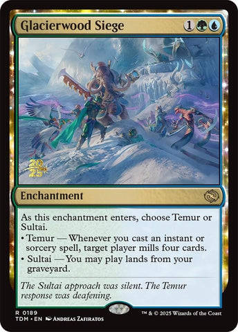 {@R} Glacierwood Siege [Tarkir: Dragonstorm Prerelease Cards][TDM 189]
