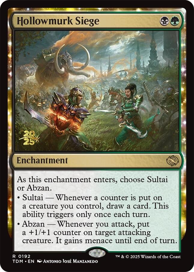 {@R} Hollowmurk Siege [Tarkir: Dragonstorm Prerelease Cards][TDM 192]