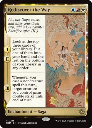 {@R} Rediscover the Way [Tarkir: Dragonstorm Prerelease Cards][TDM 215]