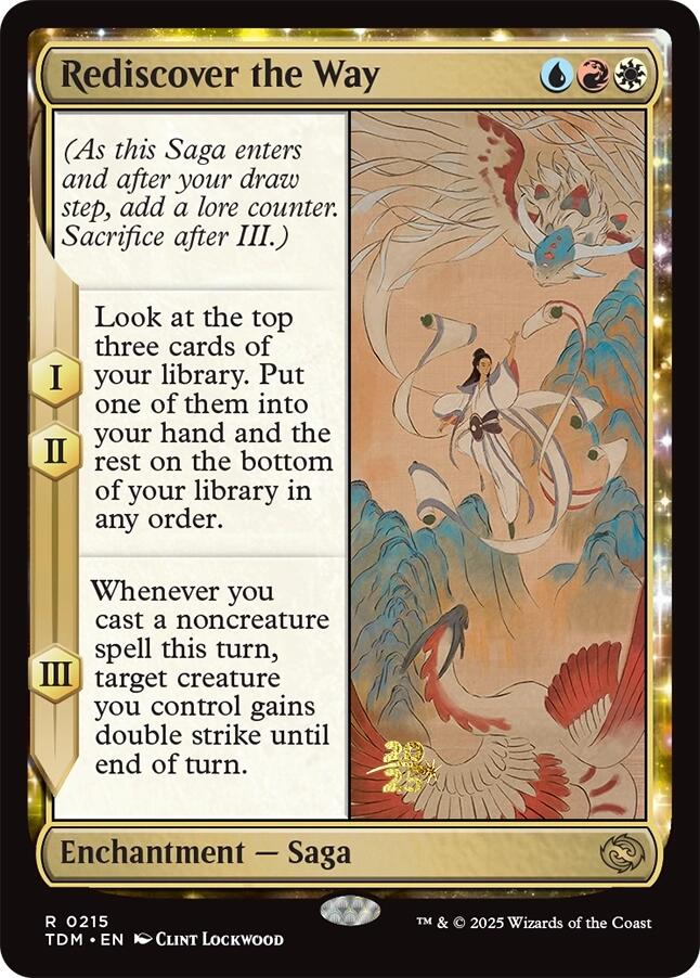 {@R} Rediscover the Way [Tarkir: Dragonstorm Prerelease Cards][TDM 215]