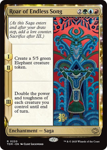 {@R} Roar of Endless Song [Tarkir: Dragonstorm Prerelease Cards][TDM 220]