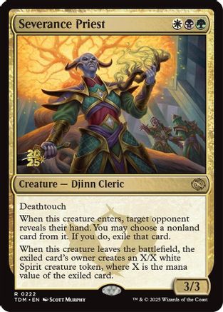 {@R} Severance Priest [Tarkir: Dragonstorm Prerelease Cards][TDM 222]