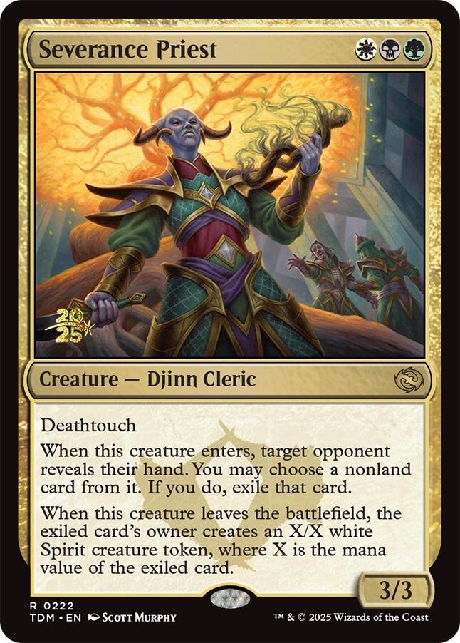 {@R} Severance Priest [Tarkir: Dragonstorm Prerelease Cards][TDM 222]